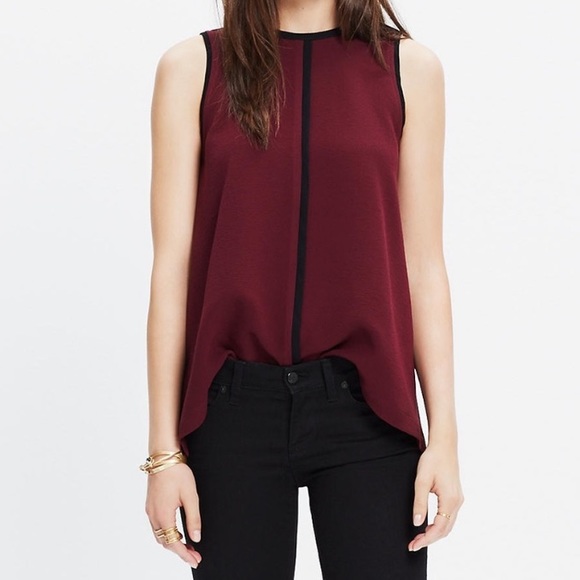 Madewell Tops - Madewell Crepe Canal Tank Top